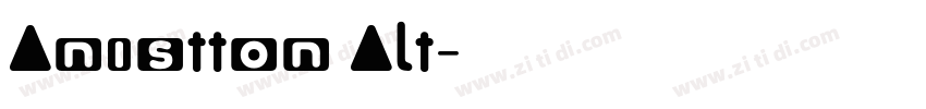 Anistton Alt字体转换
